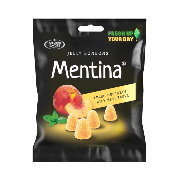 Jeleuri Mentina cu aroma de menta si nectarine, 90 g