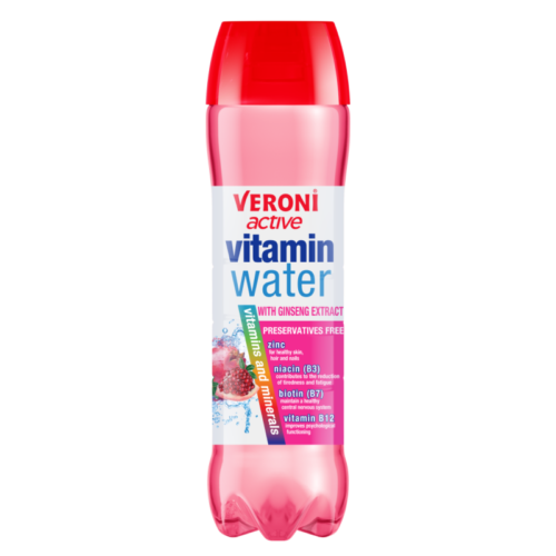 Veroni Active – apa cu vitamine si minerale cu extract de ginseng, 700 ml.