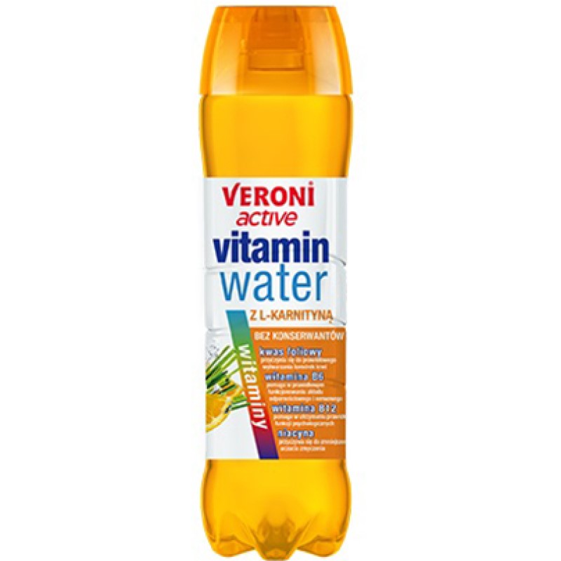 Veroni Active - apa cu vitamine si minerale, cu L- carnitina, 700 ml